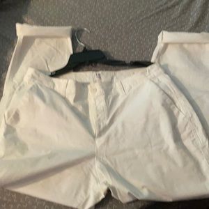 Gap white girlfriend pant